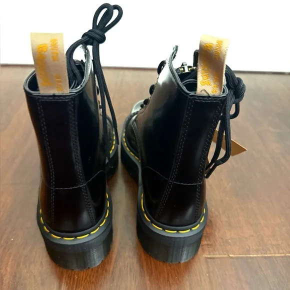 NWT Dr. Martens Sinclair Vegan Patent Leather boots in black Size 8 - Picture 11 of 16